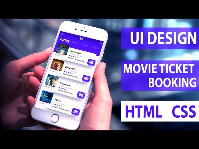Build A Movie Ticket Booking App In Just 10 Minutes With HTML CSS Speed Coding with Source Code