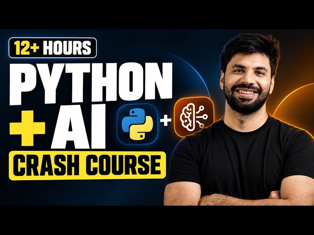 Best Python + AI Full Course | Learn Python + AI, Build Projects & Land Your First Job