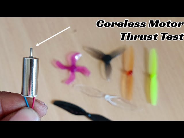 Coreless Motor Thrust Test With Different Type Propellers | How To Check Thrust mini Drone Motor 