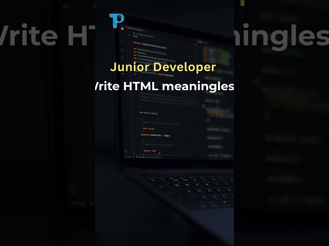 Junior vs Senior Developer: HTML Mistake You Must Avoid! 😱 #Shorts