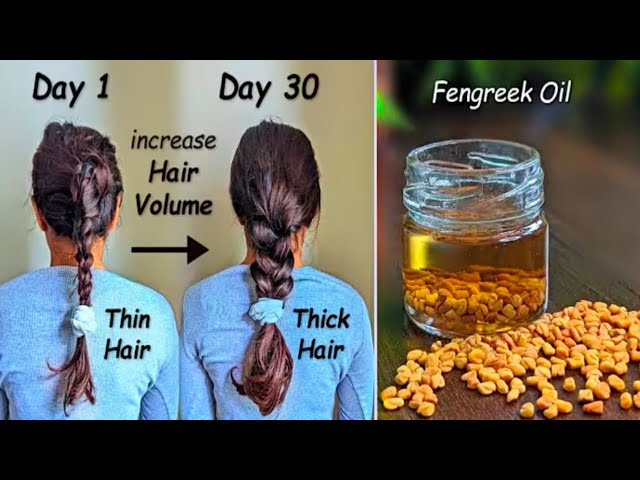 Homemade Fenugreek seeds & Onion Hair Growth Oil for Long Strong Thick Hair/Hair Boosting Oil 