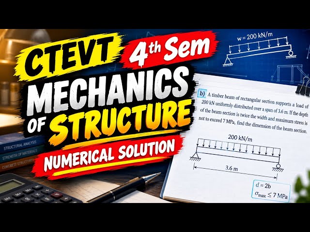 Find the dimension of beam section Mechanics of Structure Civil Engineering