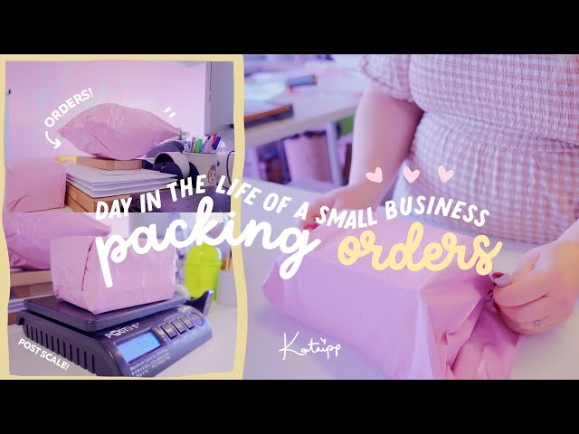✽ Day in the Life of a Small business owner ✽ Packing orders, huge sticker order & a graphics tablet