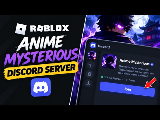 How To Join Roblox Anime Mysterious Discord Server | Official Server