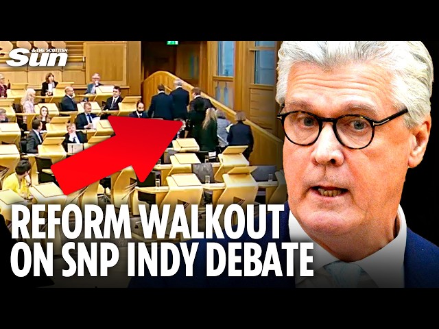 ReformUK walkout of SNP Indyref debate branding it a 'GIMMICK' and 'WASTE OF TIME'