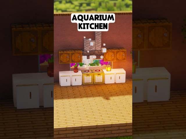 Minecraft Aquarium Kitchen