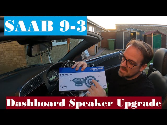 Saab 9-3 Dashboard Speaker Upgrade - Remove, Swap, Replace