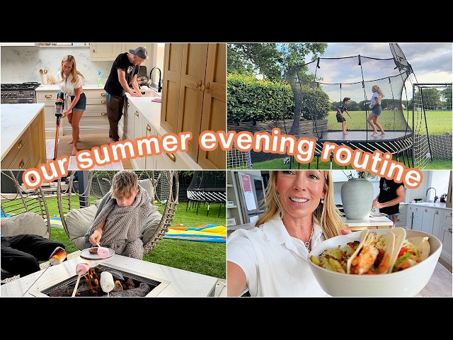 Our Summer Evening Routine | Mom to 3 Kids + a Dog | Emily Norris