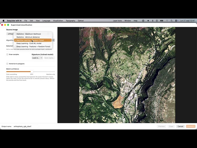 How to classify imagery and detect landforms with EasyLidar? Tutorial 12