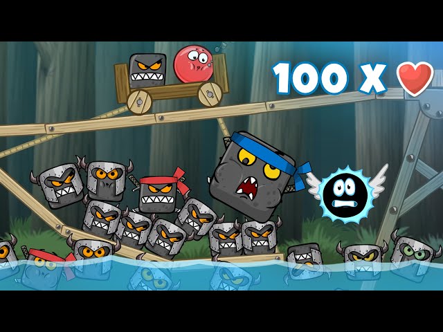 Red Ball 4 | Red Ball Vs 100 Boxes in EPIC Jungle Challenge