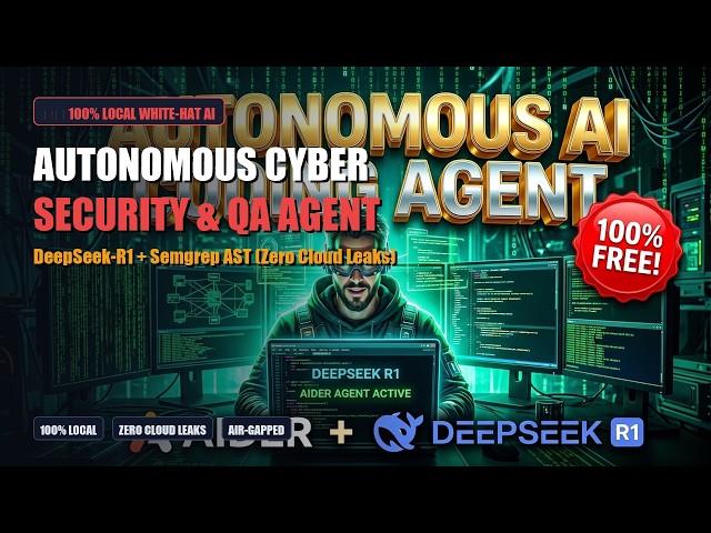 How to Build an Autonomous Cybersecurity & QA Pentest AI Agent (DeepSeek-R1) [1080p Masterclass]