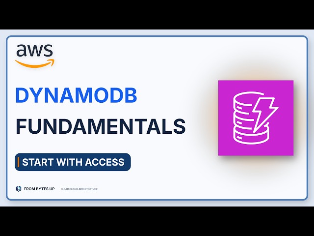 Amazon DynamoDB Fundamentals: Keys, Access Patterns, Capacity, Indexes, and DAX