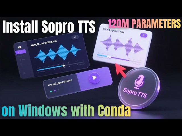 Install Sopro TTS on Windows with Conda