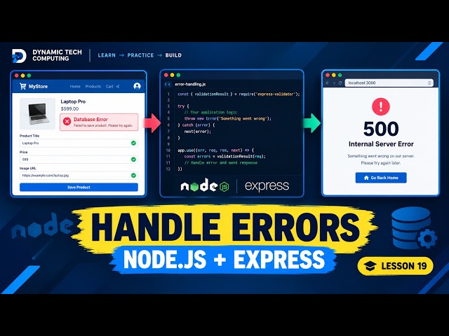 Lesson 19: Error Handling in Node.js & Express