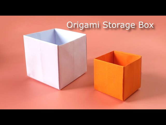 How to Make a Paper Box | Easy Step-by-Step Origami Storage Box – No Glue
