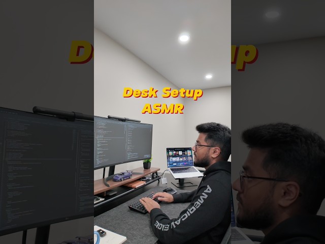 Desk setup ASMR