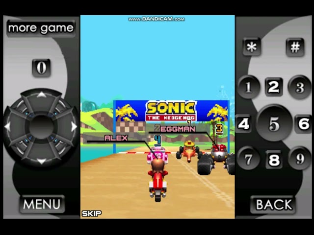 Sonic and SEGA All-Stars Racing on Java's phone on Android