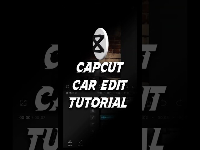 🚗💨From Basic Clip to PRO Car Edit in CapCut