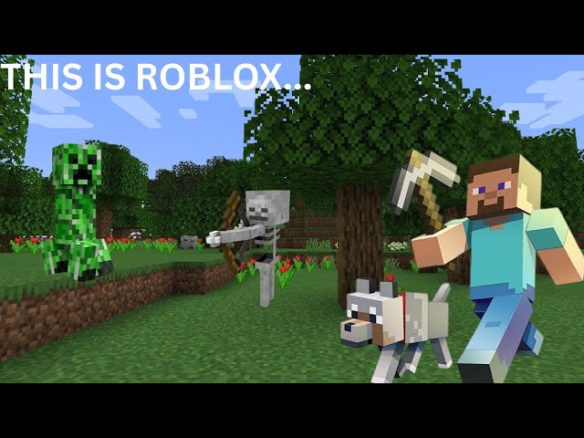 PLAYED MINECRAFT in ROBLOX | Gameplay... 