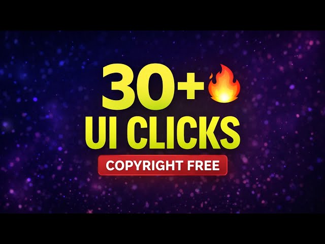 30+ UI Click Sound Effects 🔥 | Free for Editing | No Copyright