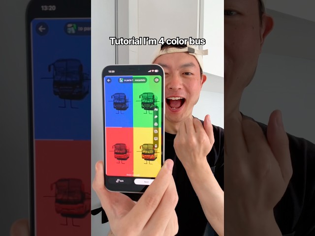 Tutorial I’m 4 color bus 🚌🌈👉 #funny #shorts #fyp #viral #trending