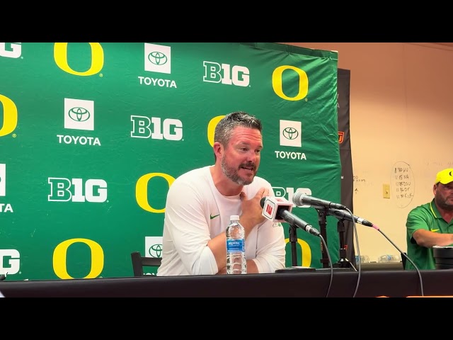 Dan Lanning after Oregon’s loss to Oklahoma State. 