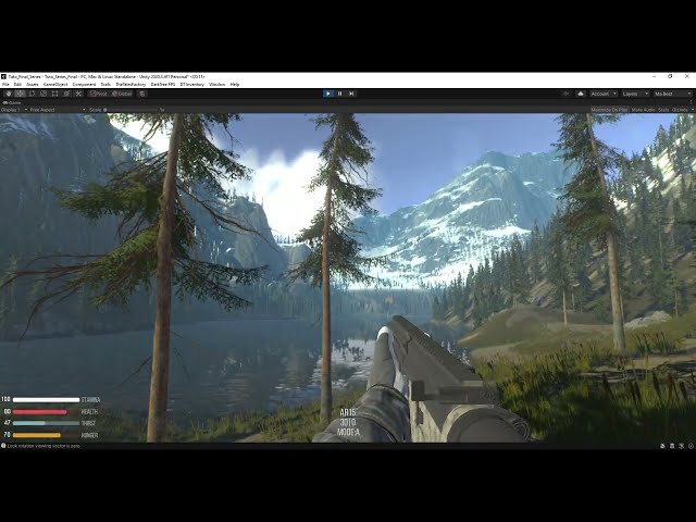 🌳 TerraWorld x FPS Shooter: Build & Battle in a LUSH Procedural Forest Created in Unity!