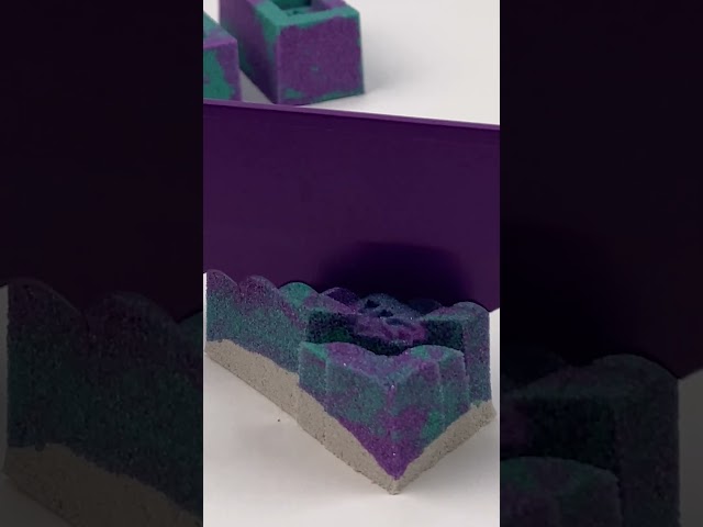 Satisfying Brick Slice #kineticsand