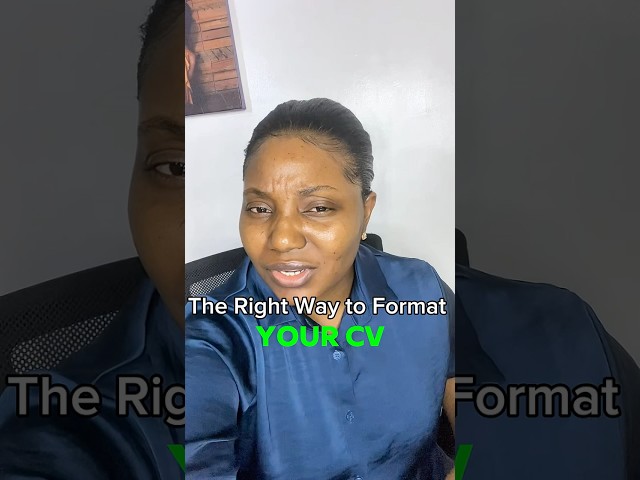 Format your CV the right way #shortvideo #cvtips #resumetemplate