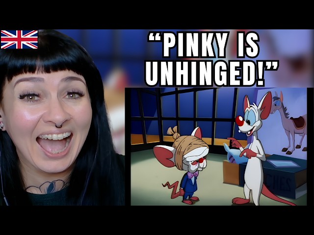 British Girl Discovers Pinky’s Most HILARIOUS Moments! Pinky and The Brain Reaction!