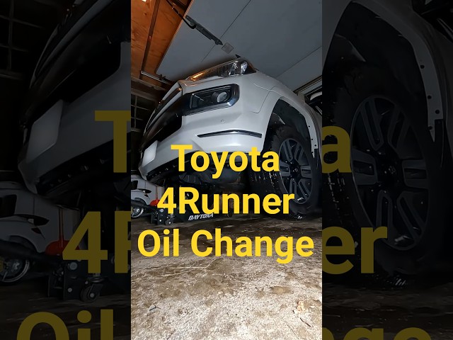 2018 Toyota 4Runner Oil Change & Tire Rotation!  #automobile #mechanic #oilchange #maintenance #diy