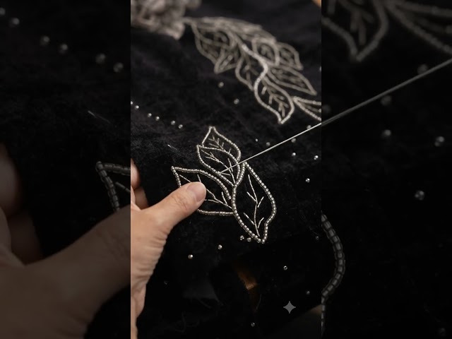 Simple & Stunning Embroidery Design | Step-by-Step Tutorial #embroidery #embroideryart #handmade #ai