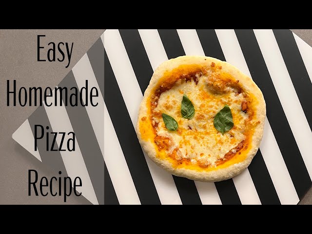 Easy Homemade Pizza Recipe | Margherita Pizza Recipe | Homemade Marinara Sauce Recipe