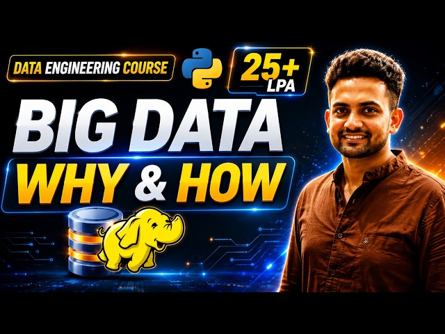 Big Data Explained for Beginners | Why Big Data? HDFS, Clusters & Hadoop Basics | Data Engineering