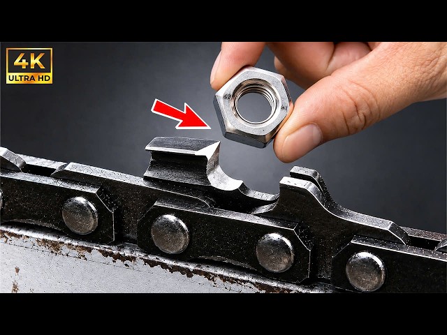 The easiest way to sharpen a chainsaw blade in just 1 minute! A truly simple yet effective method