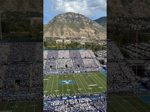 best view in college football #collegefootball #mountains #provo