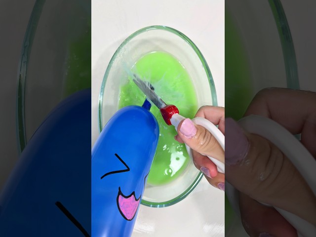 Popping CUTE Squishy Balloons! 🎈✂️ Oozing Green Slime ASMR 🤤 satisfying