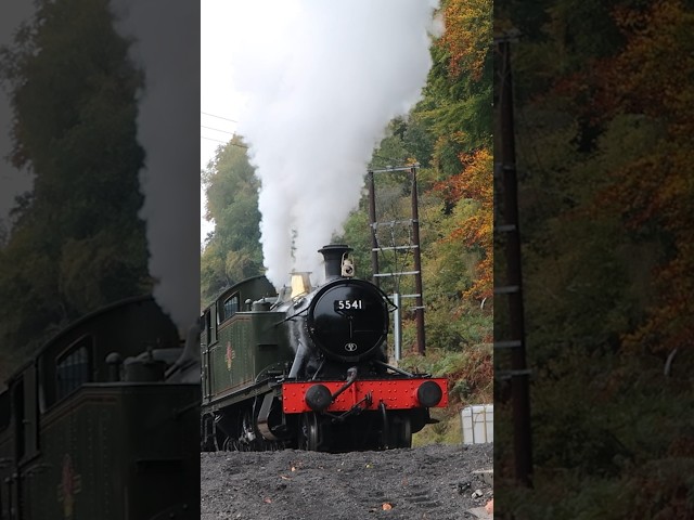 Full Steam for GWR Small Prairie 5541 #steam #railway #train