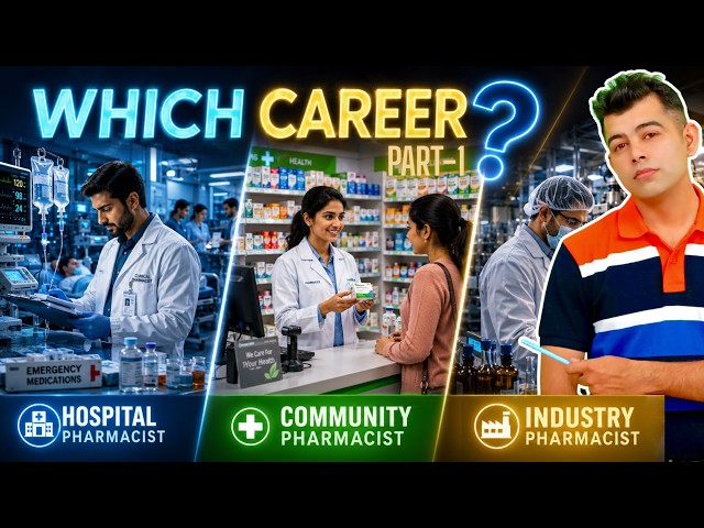 Hospital vs. Community vs. Industry Pharmacist: Which Career Is Right for You? Part-1
