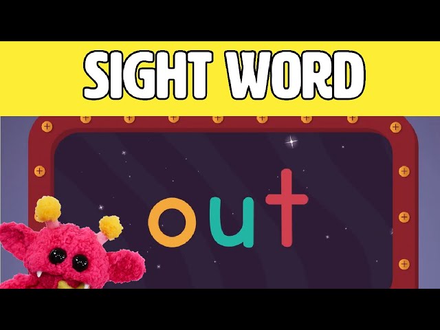 OUT - Let's Learn the Sight Word OUT with Hubble the Alien! | Nimalz Kidz! Songs and Fun!