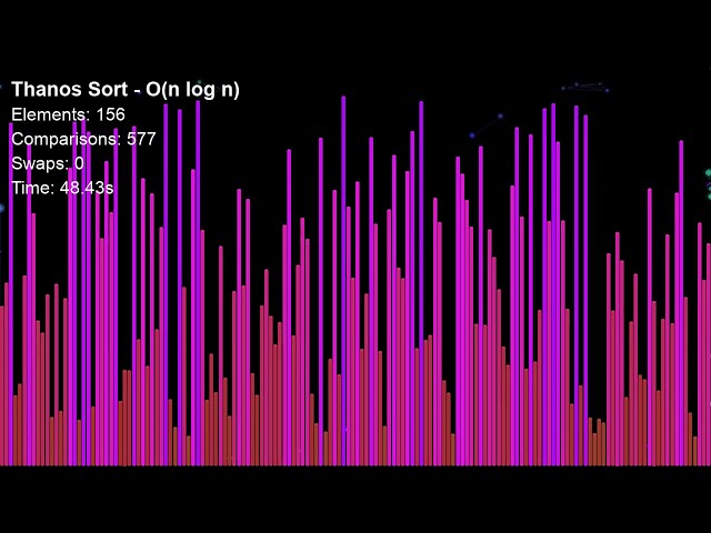 Thanos Sort — The algorithm that would rather DESTROY your data than sort it #algorithms #thanos