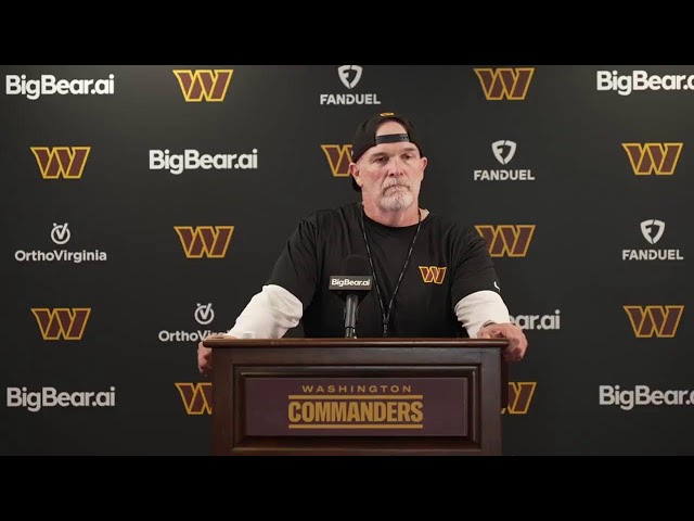 HC Dan Quinn Speaks To The Media After Practice | Washington Commanders