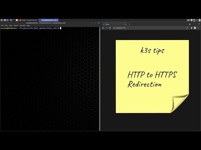 k3s tips: HTTP to HTTPS redirection
