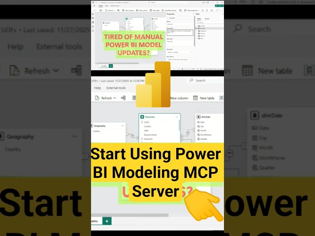 Power BI Modeling MCP Server & Bulk Data Model Updates! #powerbi #powerbitutorial #mcp #datamodeling