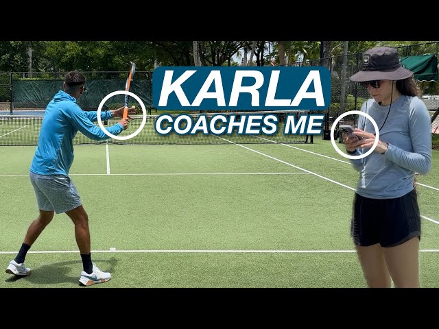 Karla Critiques my Technique | Mastering the Art of Tennis Coaching Part 5
