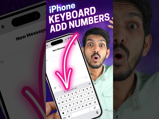 How to Get Number Row on iPhone Keyboard