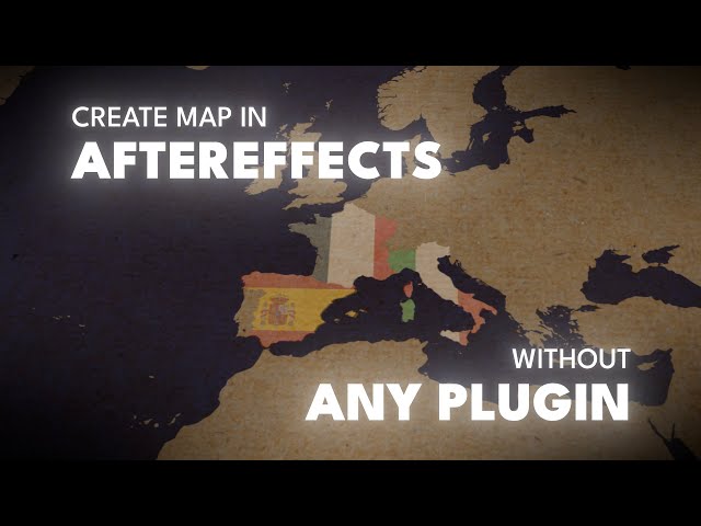 Create Animated Map in After Effects WITHOUT ANY Plugins (Free Method)