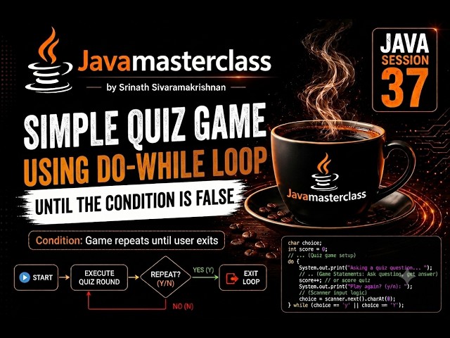 Build a Java Quiz Game in 15 Mins! 🎮 | Do-While Loop Explained