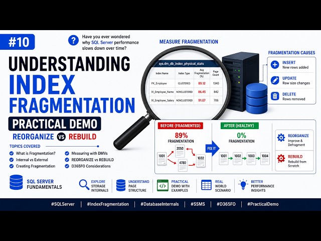 Understanding Index Fragmentation in SQL Server | Practical Demo #10
