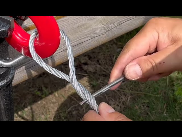 "Easy To Follow" - How quickly make a loop on the steel cable by own hands